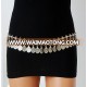 Ladies fashion metal belt with coins SP6181